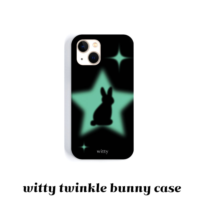 ウィッティトゥインクルバニーアイフォンケース / witty twinkle bunny phone case (mint star)