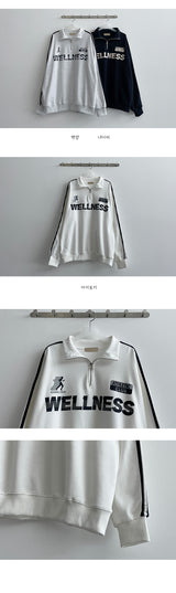 ウェルニットハーフアップジップアップスウェットシャツ / Well Knit Half Zip-Up Sweatshirt