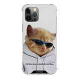 エッセンシャルフーディーブルーキャットケース / essential hoodie blue cat case