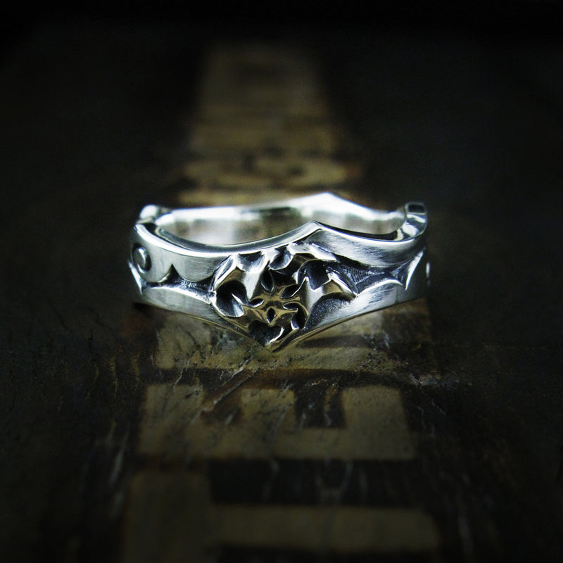 ルナBリングレットシルバーリング / LunarB Ringlet silver ring (4595748143222)