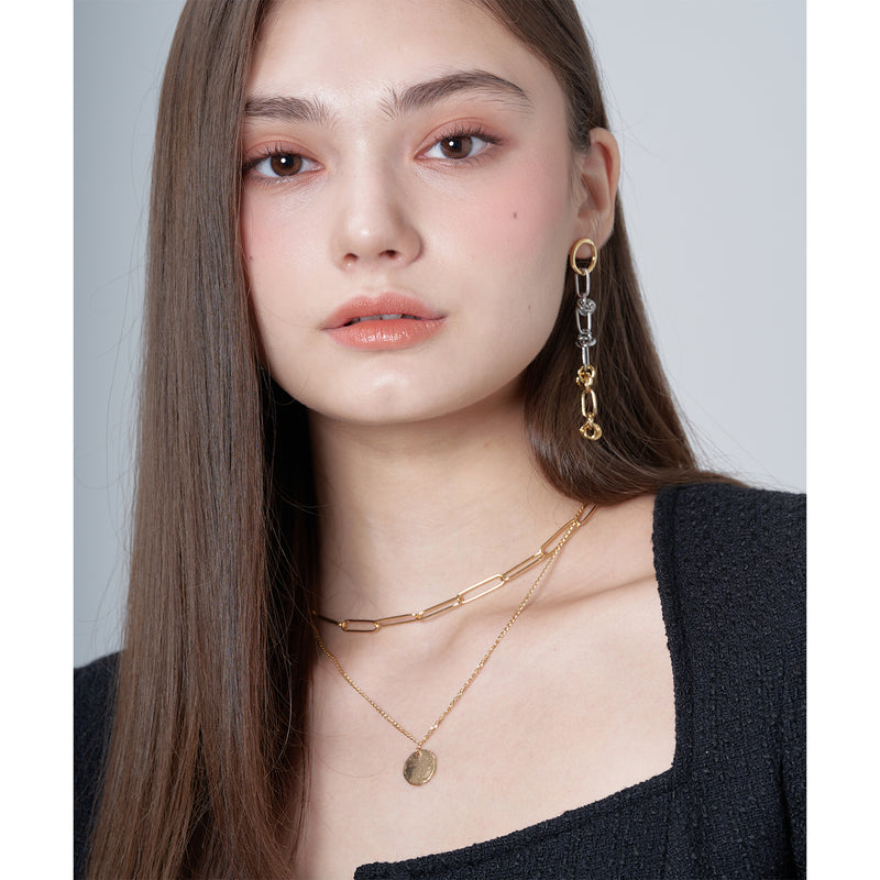 COIN LAYERED CHAIN NECKLACE (6618494107766)