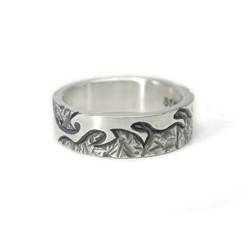 ラフ6-Sシルバーリング / Rough6-S silver ring (4596257849462)