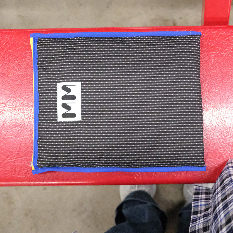 Fluffy Shield for iPad Pouch Black&Blue (11"inch)