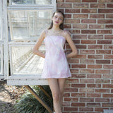 Frill mini dress (Pink) (6582414082166)