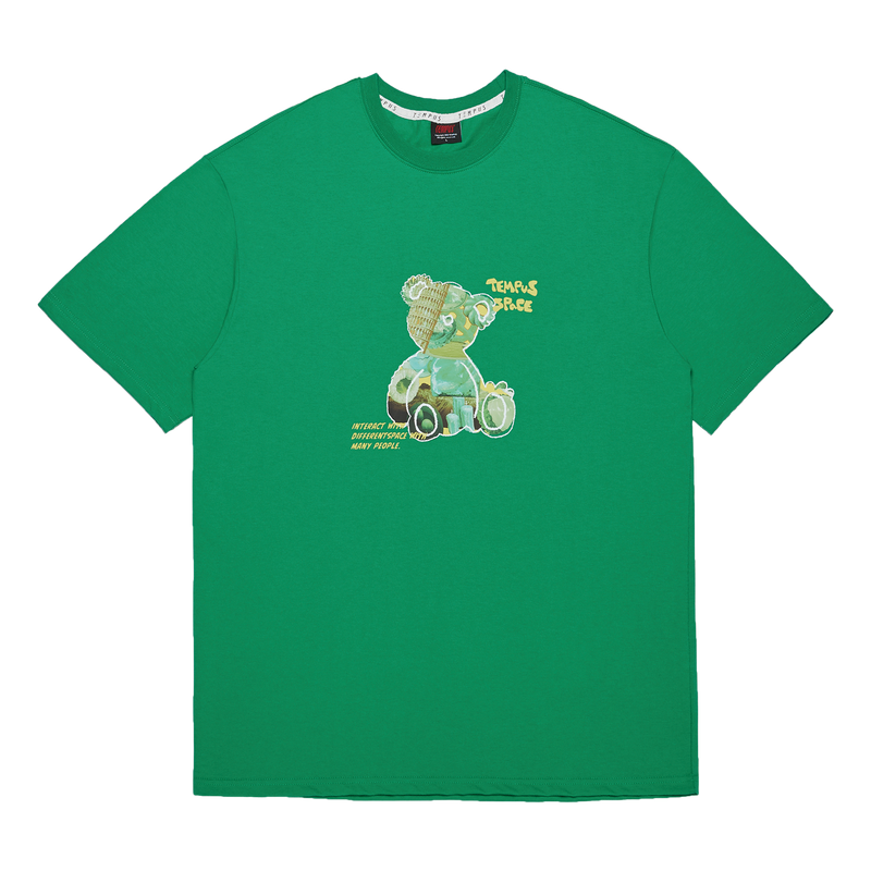 スペースベアビッグロゴTシャツ / SPACE BEAR BIG LOGO T-SHIRTS [GREEN]