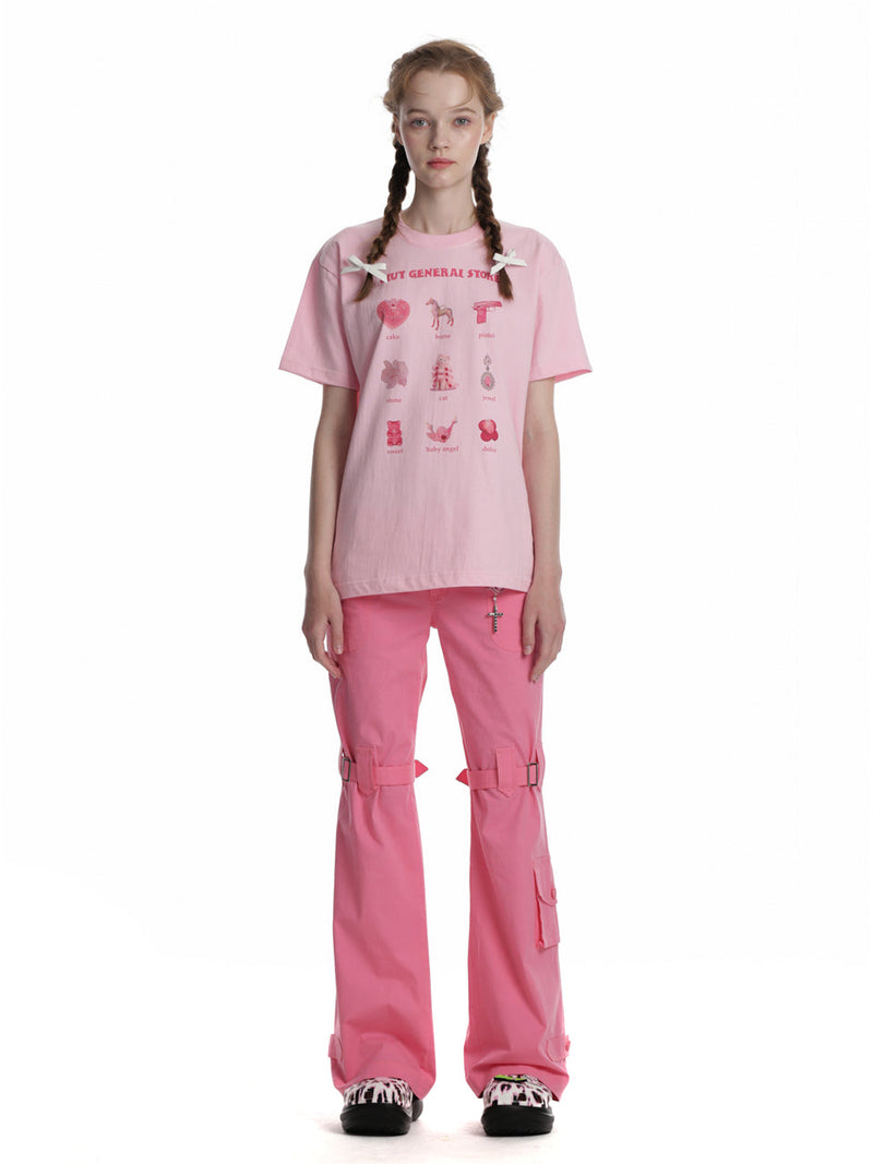 ジェネラルストアTシャツ / 0 1 clut general store t-shirt - PINK