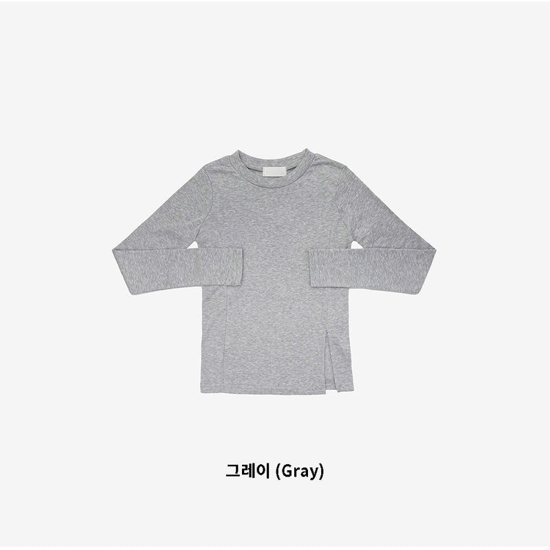 レズルブラッシュスリットTシャツ / lezzle brushed slit T-shirt