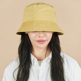 ラベルピグメントバケットハット / Monogram Label Pigment Bucket Hat Yellow