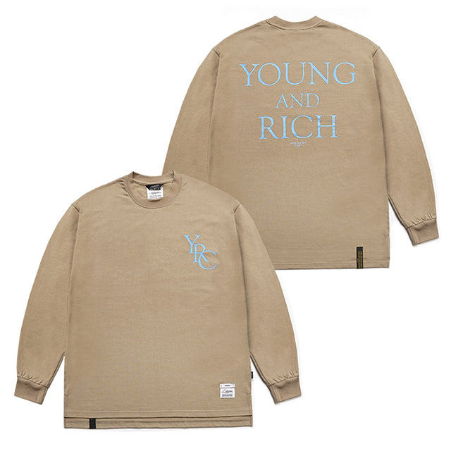 ヤング&リッチオーバーサイズロングスリーブTシャツ/22 YOUNG&RICH