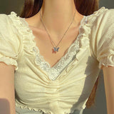 Clueny butterfly necklace (6657679884406)