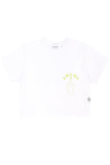 クルーネッククロップトップTシャツ / Crew neck crop top T-shirt (2624772898934)