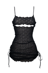 ミニシアードレス / Mini Black Sheer Dress