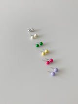 カラーボールピアス/Color Ball Earrings (5 colors)
