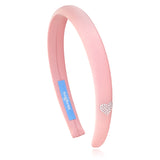 double heart cubic hairband_pink