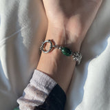 バックボーンジェムストーンブレスレット/Backbone gemstone bracelet
