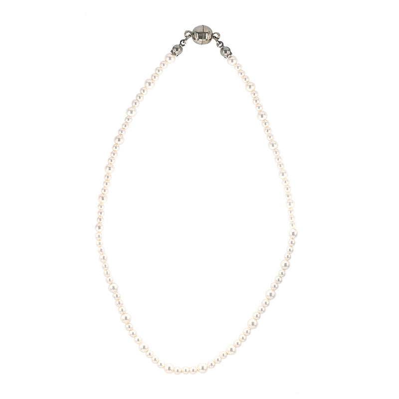 ワンタッチデイリースワロフスキーパールネックレス/Onetouch Daily Swarovski Pearl Necklace(3&4mm)2