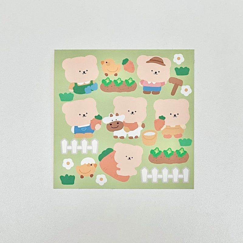 Farmer sticker (1 set of 2 sheets) (6695850508406)