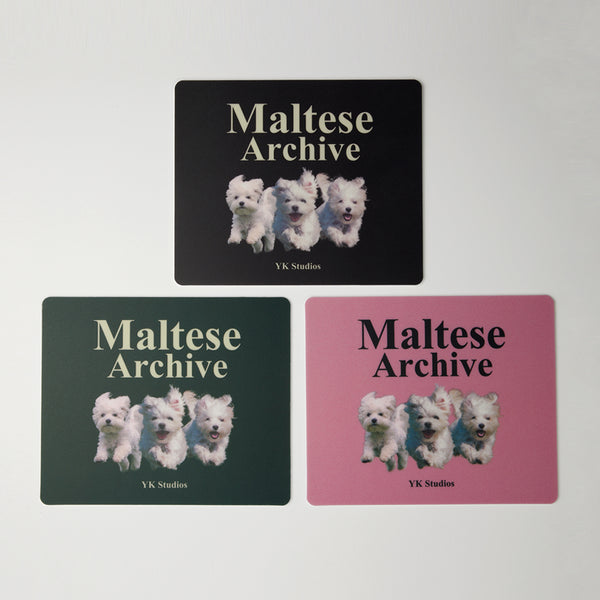 マルチーズアーカイブマウスパッド / Maltese archive mouse pad