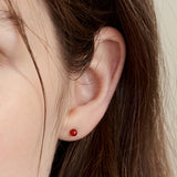 [24SP][sv925] red onyx earring