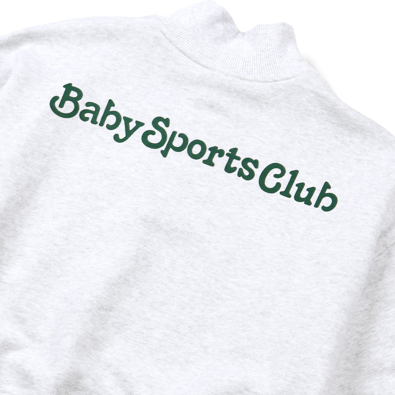[Call Me Baby] Baby Sports Club  Half-Zip Pullover (Light grey) / ハーフジッププルオーバー (Light grey) (6627532570742)