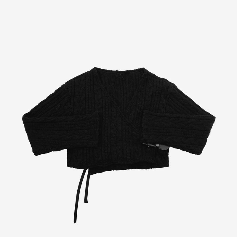 ペリンラップニットカーディガン / Perrin wrap-knit cardigan