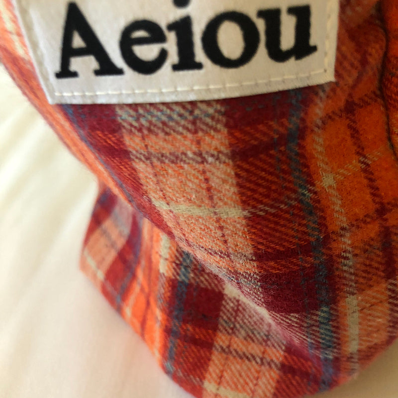 Aeiou Basic Pouch (M size) Pepperoni Check (6612855423094)