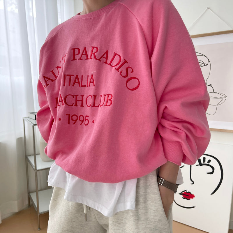 3color SAINT PARADISO刺繍トレーナー SAINT PARADISO embroidery sweatshirt – 60%  SIXTYPERCENT