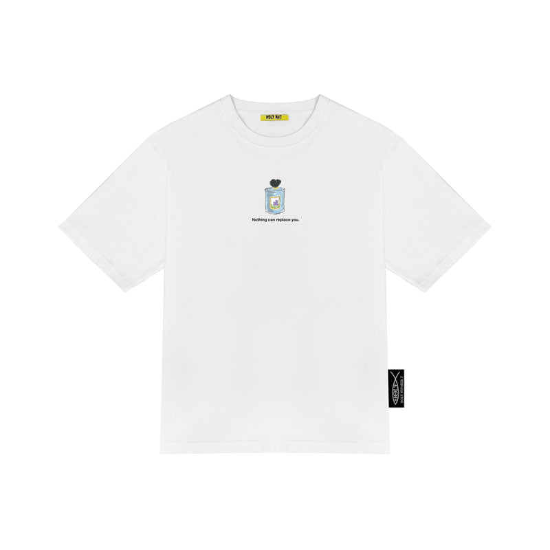 HOLYNUMBER7 X DKZ SEHYEON LAVENDER PERFUME WHITE T-SHIRTS