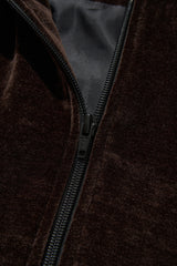2トーンベロアジャケット/Two tone velour jacket [brown]