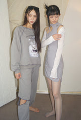 ハクオリエンタルスウェットパンツ / haku oriental sweat pants [warm gray]