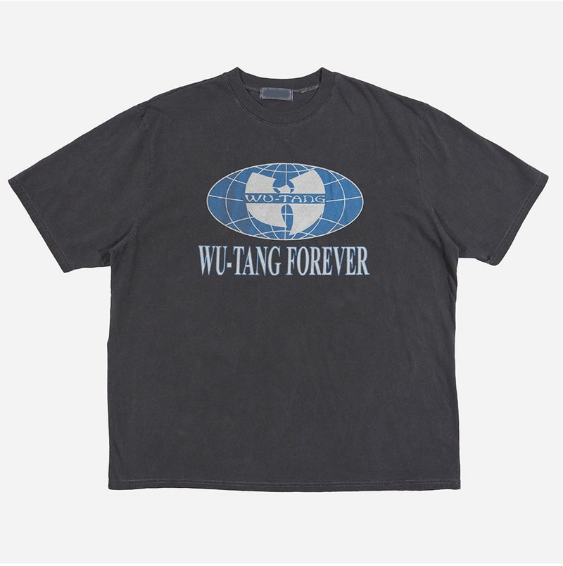ウータン・クランプリンティングオーバーTシャツ / Wu tang clan printing over t-shirt
