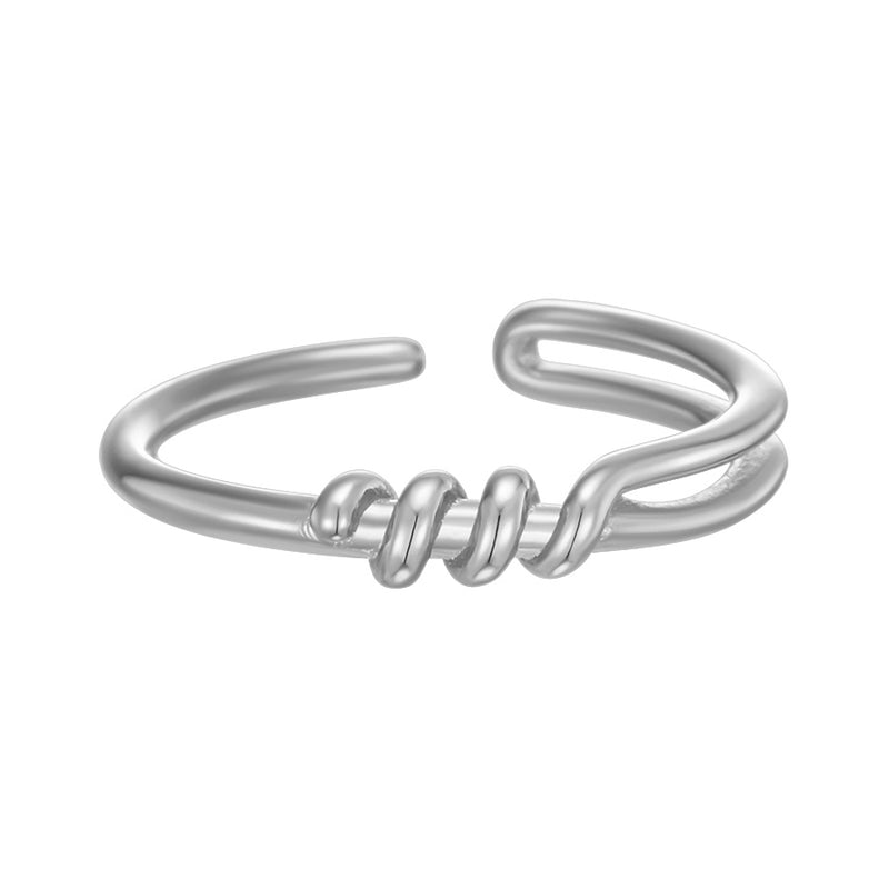 [24SP][sv925] unbalanced knot ring