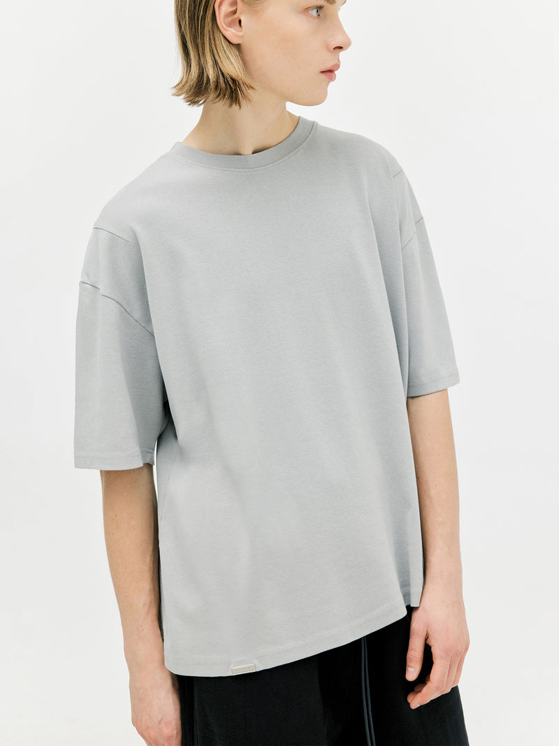 Classic Cotton T-Shirt - Moon Grey (6691837378678)