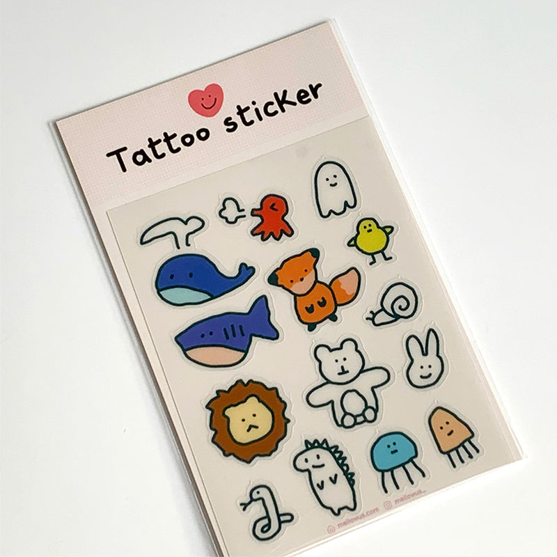 アニマル-タトゥーシール/Animal - Tattoo sticker