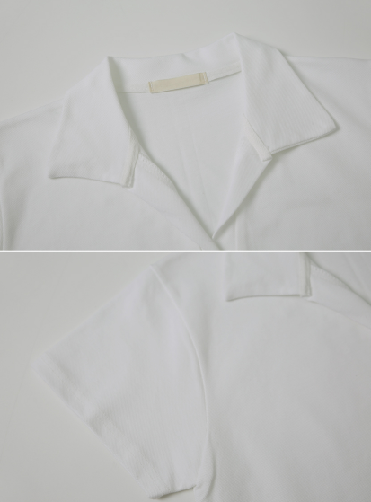 カラフルPKコットン半袖Tシャツ (4color)