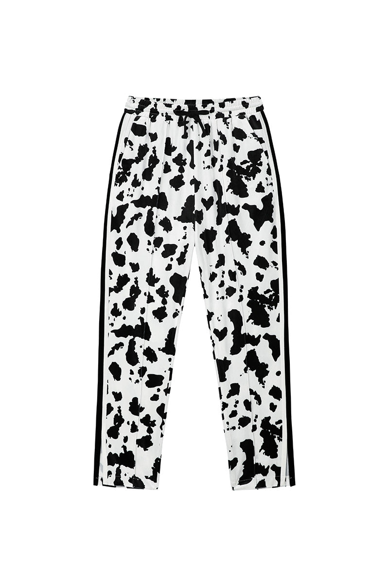 0 3 black cow velvet track pants (4641551810678)