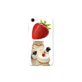ストロベリーキャットケース / Strawberry cat case (white hard)