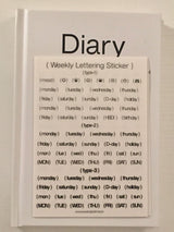 ナンバリングデイリーステッカーセット/Numbering Diary Sticker Set