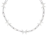 シンプルバタフライ スクエアチェーンネックレス/Simple Butterfly Square Chain Necklace ITZY - LiA wear