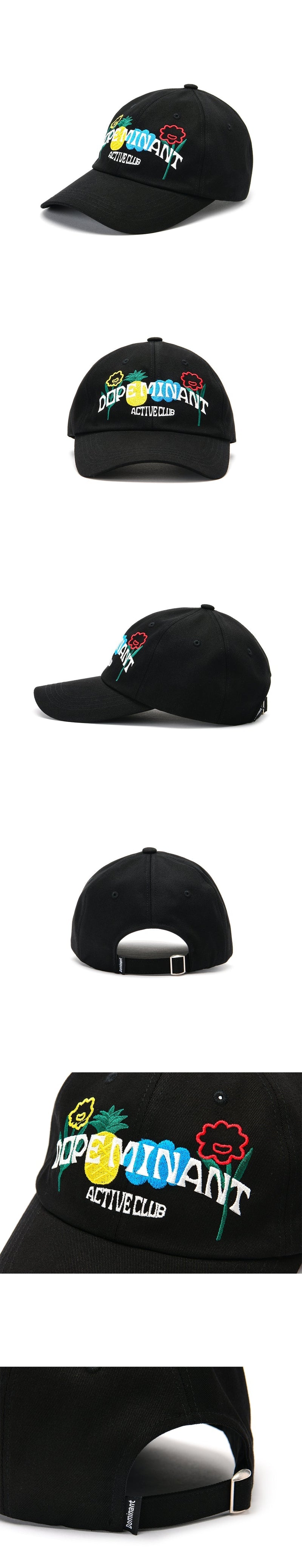 フルーツボールキャップ/DOMINANT UNISEX FRUIT BALL CAP_BLACK