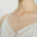クロッティハートネックレス/Clotty heart necklace (925 silver)