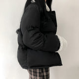 シェルパフリースカラーアンドカフパッディッドジャケット / Sherpa Fleece Collar and Cuff Padded Jacket