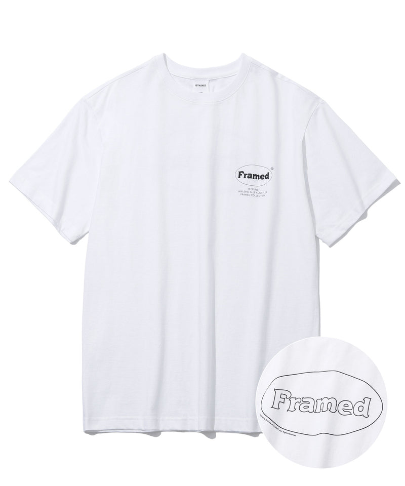 フレームオバールロゴTシャツ / FRAMED OVAL LOGO TEE (4452362584182)