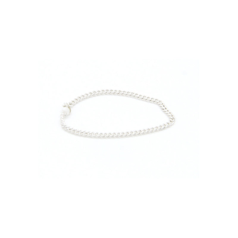 オンリーシルバーチェーンリング / Only Silver Chain Ring (White)