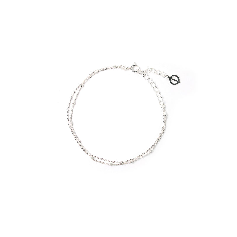 mini ball layered bracelet (6582422503542)