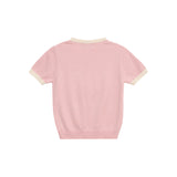 ベイビーリンガーショートスリーブニット / Baby Ringer short sleeve knit _ Pink