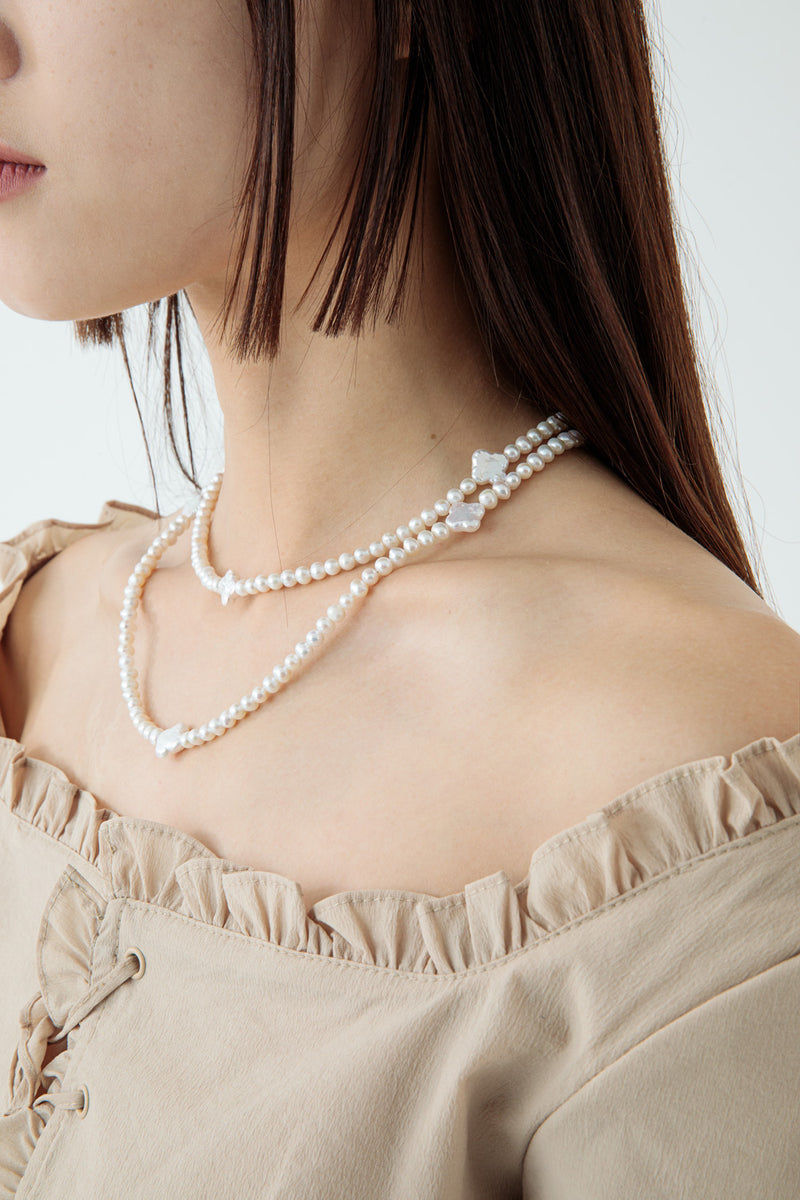 + パールネックレス / + pearl necklace