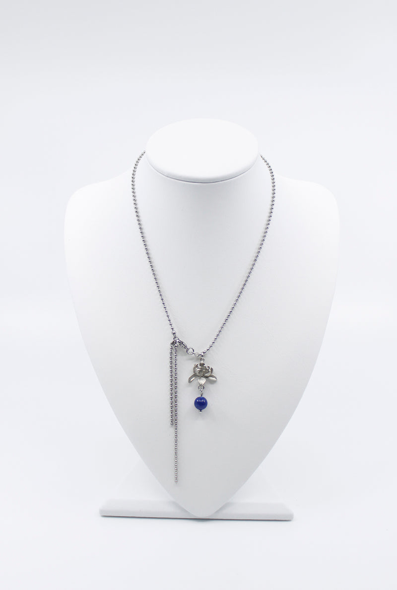 紅煙 Suryeon necklace (2way) (Black/Blue)