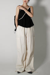 ブラックラインスリーブレスブラウス / black line sleeveless blouse