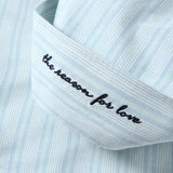 Layla The reason for love Island Oxford Stripe Shirt S86 Mint (6594999713910)